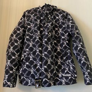 Burton snowboarding jacket Black and white  med